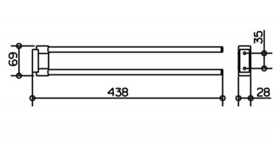 Полотенцедержатель Keuco Plan (14918010000)
