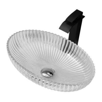 Раковина накладная стеклянная ABBER Glas прозрачная (AK2304)