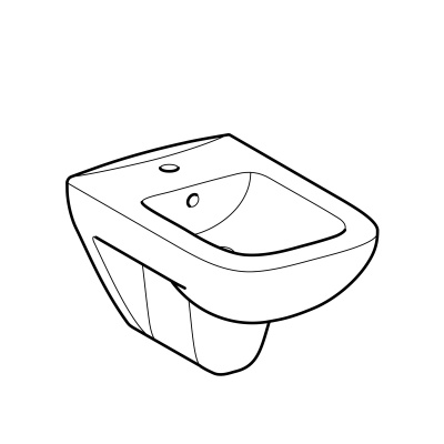 Биде подвесное Geberit 
Renova Plan
 (232150000)