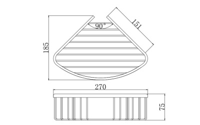 Угловая полка AQUATEK, матовый черный ВЕГА (AQ4006MB) Угловая полка AQUATEK, матовый черный ВЕГА (AQ4006MB)