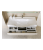 Подвесная тумба Aqwella Bergamo с двумя ящиками в белом цвете с умывальником из литьевого мрамора (Ber.01.10/W)