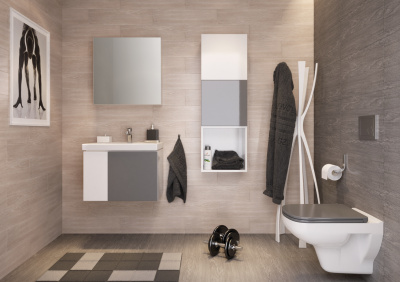 Раковина CERSANIT COLOUR COL 60 B (S-UM-COL60/1-w) 