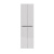 Пенал Lemark BUNO 50 см подвесной/напольный, 4-х дверный, цвет планки: Серый, цвет корпуса, фасада: Белый глянец (LM04B50P)