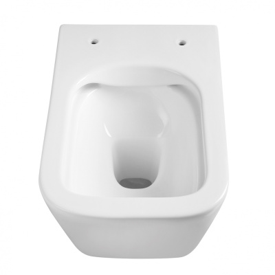 Унитаз ABBER Rechteck подвесной белый, безободковый (AC1200)