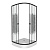 Душ. уголок NG-007-14BLACK (900х900х1950) низкий поддон(13см) стекло МОЗАИКА 2 места (_0071452B)