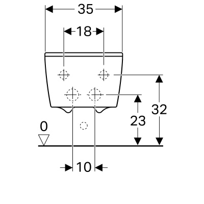Биде подвесное Geberit 
Xeno²
 (500.501.01.1)