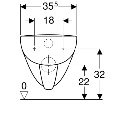 Унитаз подвесной безободковый Geberit Renova Plan (202170000)