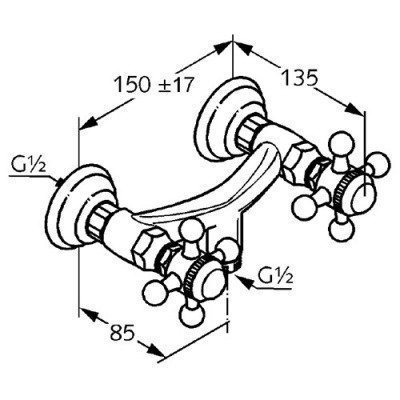 Смеситель для душа Kludi - ADLON (516104520)