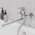 Смеситель для ванны с длинными изливом, Sign, IDDIS (SIGSBL2i10WA)