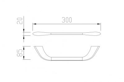 Полотенцедержатель ABBER Nord черный матовый (AA1551B)