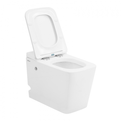 Унитаз ABBER Rechteck приставной белый с импульсным смывом (AC1213P)