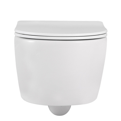 Унитаз ABBER Bequem подвесной белый, безободковый (AC1104)