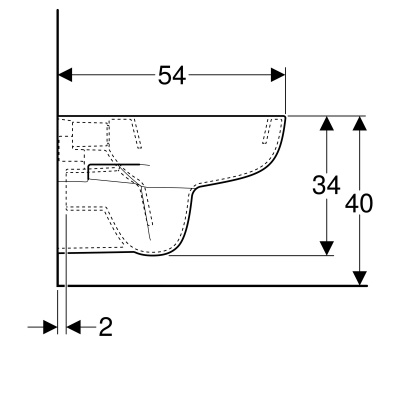 Унитаз подвесной Geberit Smyle (500.211.01.1)