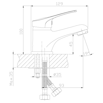 Смеситель Rossinka для раковины (B35-11)