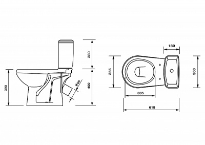 Унитаз "Элисса-Оптима" (43901130302)