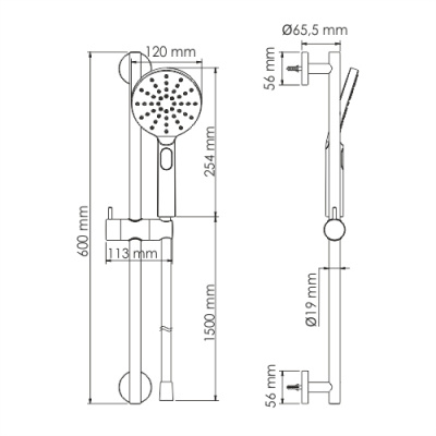 A144 Душевой комплект WasserKRAFT (A144) A144 Душевой комплект WasserKRAFT (A144)