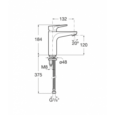 Смеситель для раковины Roca - Atlas (5A3990C00)