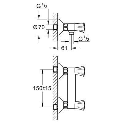 Смеситель для душа Grohe - Costa L (26330001)
