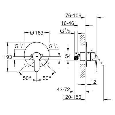 Смеситель для душа Grohe - Eurostyle Cosmopolitan (33635002) Смеситель для душа Grohe - Eurostyle Cosmopolitan (33635002)