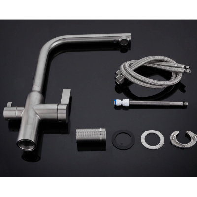 Gappo нерж. смеситель для кухни (G4399-4)