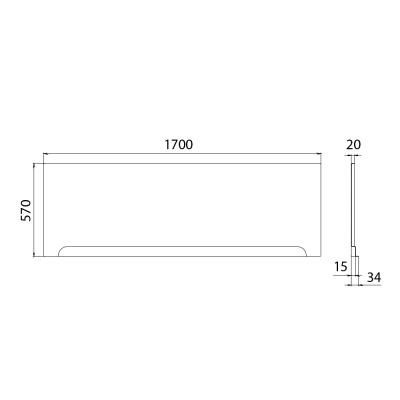 Ванна акриловая Тритон Ника 170х70 (Щ0000062041)