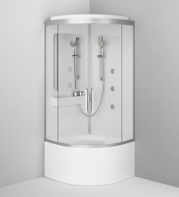 Гидромассажная кабина 90х90, на высоком поддоне AM.PM Like (W80C-019A-090MTA)