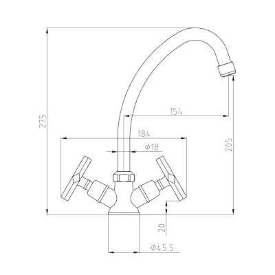Смеситель Lemark Promotion для кухни (LM6050C)