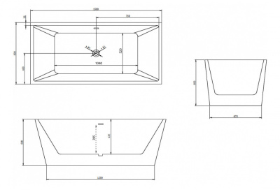 Акриловая ванна ABBER (AB9224-1.5)