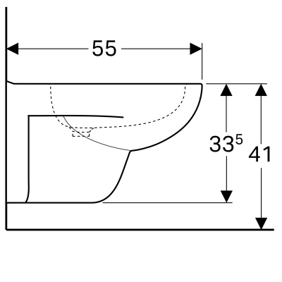 Биде подвесное Geberit 
Renova
 (233040000)