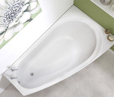 Ванна асимметричная правая 150х90 белая ALBA SPA BALINE (ВАС012000П100)