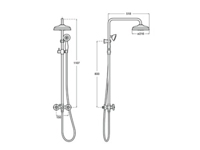 Душевая стойка Roca Carmen (5A974BC00)