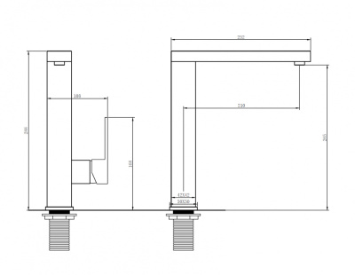 Смеситель ABBER Daheim для кухни, белый (AF8214W)