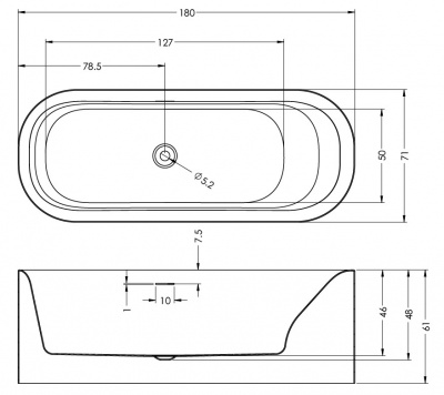Ванна акриловая RIHO DEVOTION FREE 180 Белый GLOSSY RIHO FALL (заполнение через перелив) - Хром SPARKLE SYSTEM 180x71x60 (BD26C05S1WI1144) Ванна акриловая RIHO DEVOTION FREE 180 Белый GLOSSY RIHO FALL (заполнение через перелив) - Хром SPARKLE SYSTEM 180x71x60 (BD26C05S1WI1144)