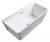 OXF17083 OXFORD Ванна акриловая, пристенная, в комплекте с сифоном и металлической рамой, 1700X800X650мм (OXF17083)