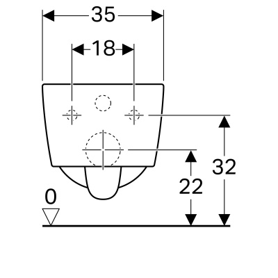 Унитаз подвесной безободковый Geberit iCon Square (201950000)