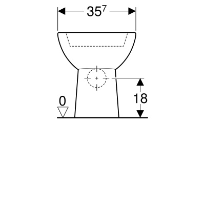 Чаша напольного унитаза Geberit Renova (203820000)