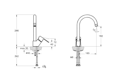 Смеситель Vitra Win S для кухни (A42578EXP)