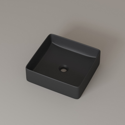 Серый матовый умывальник накладной, Slide, IDDIS (SLIGM01i27)