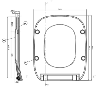 Крышка-сиденье Roca - Debba Soft Close, тонкое (8019D2003)