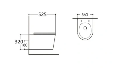 Set AQUATEK ВЕГА (рама INS-0000010 Easy Fix 50+звукоизоляционная прокладка+унитаз ВЕГА AQ1905-00+тонкое сиденье с механизмом плавного закрывания) (SET ВЕГА Easy Fix)