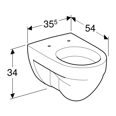 Унитаз подвесной Geberit Renova (203140000)