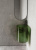Раковина подвесная прозрачная угловая ABBER Kristall зеленая (AT2705Emerald)