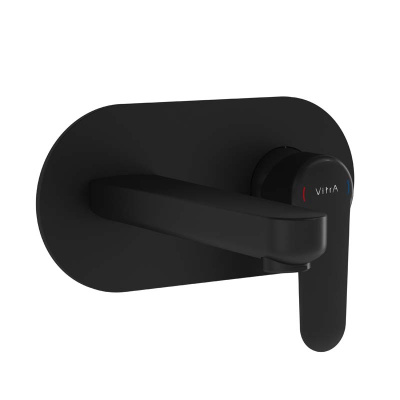 Встроенный смеситель Vitra Root Round для раковины, настенный, матовый черный (A4272136EXP) Встроенный смеситель Vitra Root Round для раковины, настенный, матовый черный (A4272136EXP)