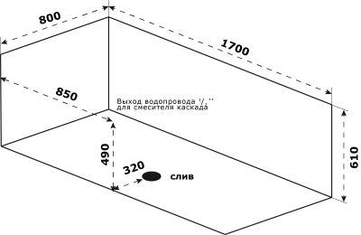 Ванна Bas "Венеция" 170х80 белый (ВА00003)