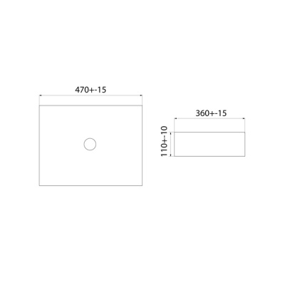 Белый глянцевый умывальник накладной, Slide, IDDIS (SLIWS02i27)