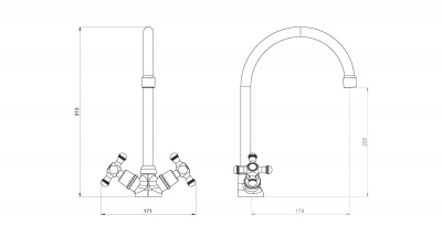 Смеситель для кухни Damixa Retro (230000000)