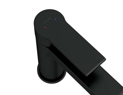 Смеситель CERSANIT BRASKO BLACK для раковины с клик-клак (63107) Смеситель CERSANIT BRASKO BLACK для раковины с клик-клак (63107)