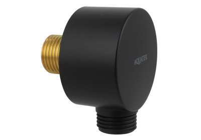 Шланговое подсоединение AQUATEK, матовый черный (AQ2454MB)