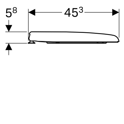 Сиденье для унитаза Geberit 
Renova
 (573015000)