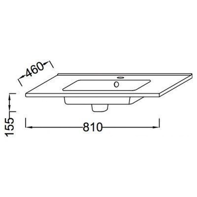 Раковина накладная Jacob Delafon - Ola 81x46 (EXT112-00)